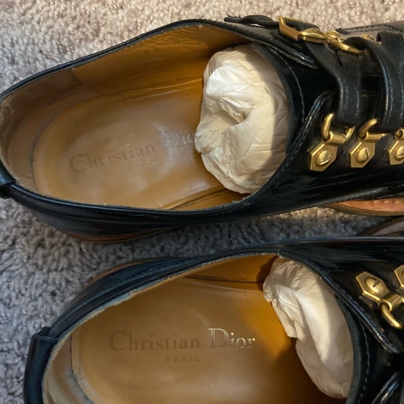 Christian Dior Black Matt Calfskin Derby - Size 38 - Picture 5 of 8